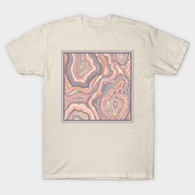 Pastel Agate T-Shirt by Carolina Díaz